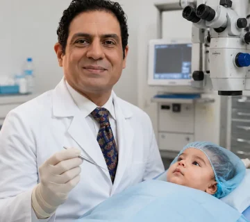 میل زدن مجرای اشکی کودک