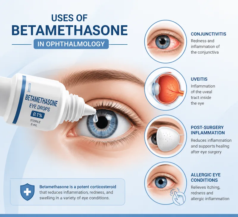 موارد مصرف بتامتازون در چشم‌پزشکی