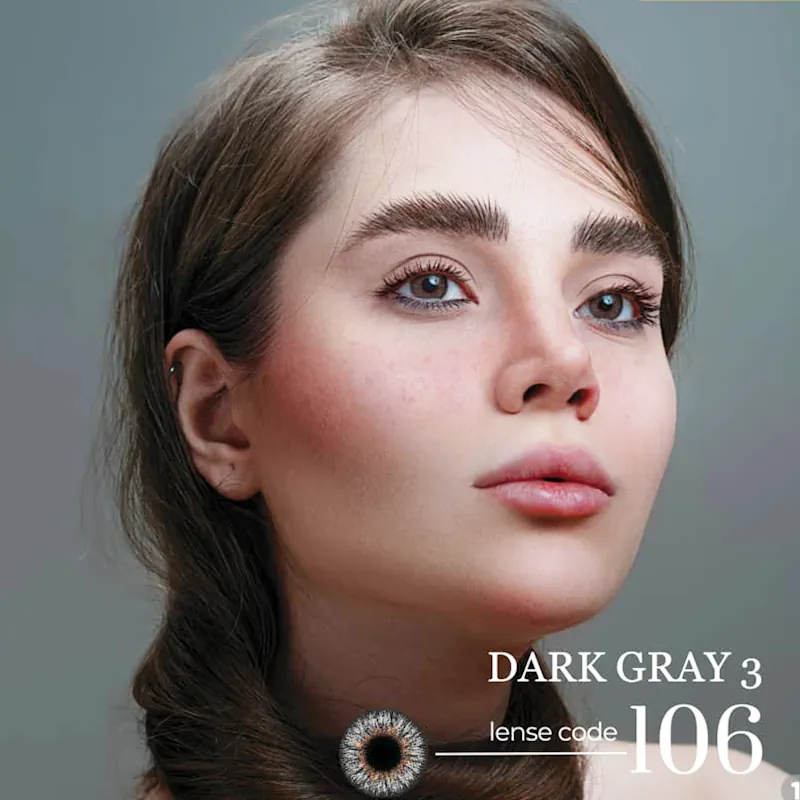 لنز زیروسون رنگ دارک گری تن 3 (Dark Gray T3) (ZEROSEVEN)
